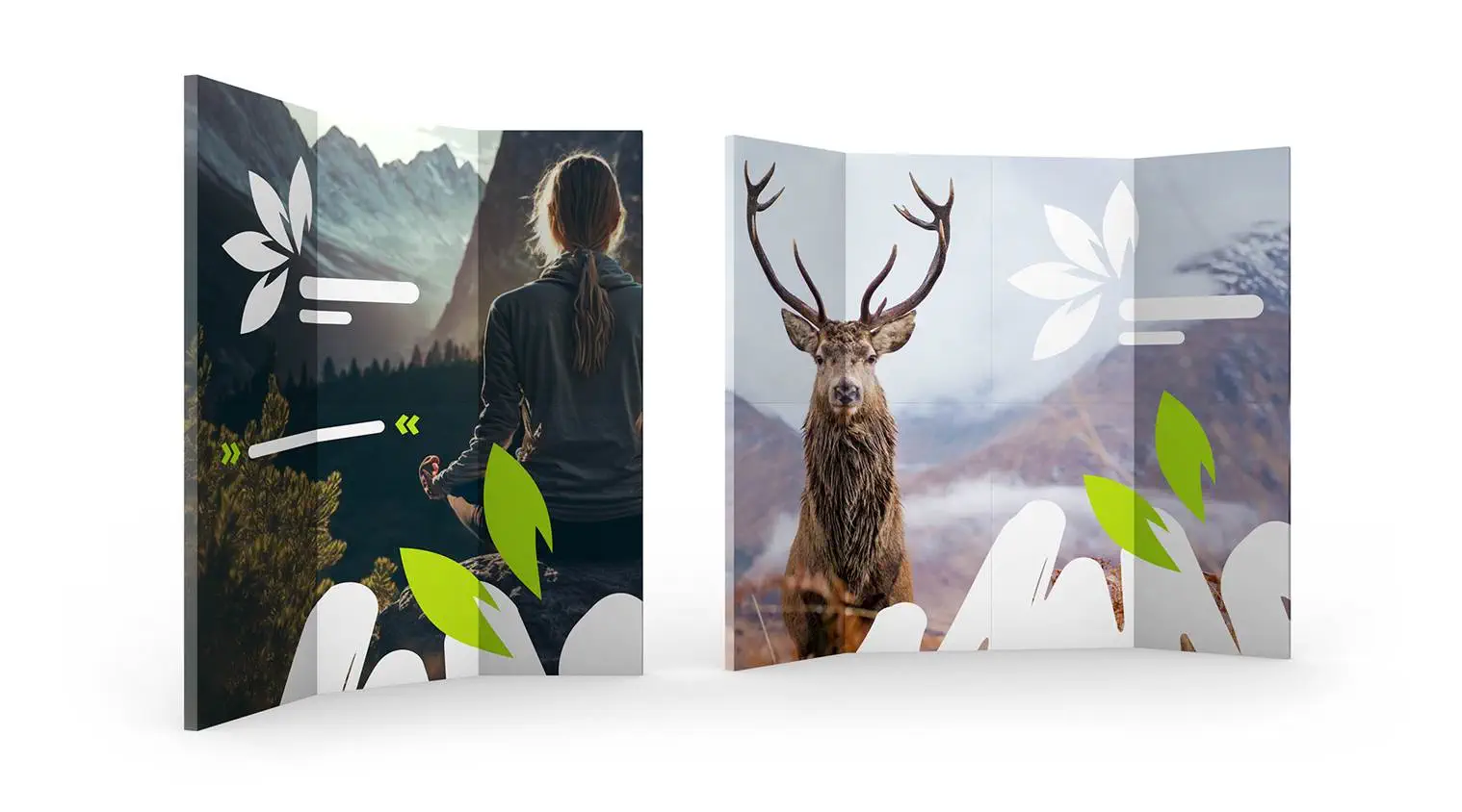 Nachhaltige Messewand - faltbar und flexibel Nachhaltige Messewand - faltbar und flexibel